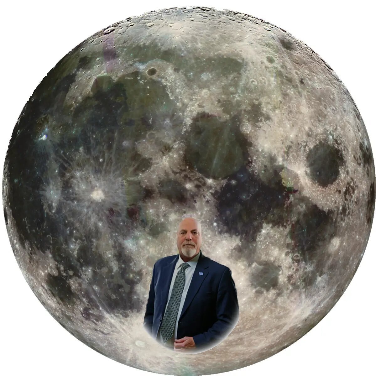 (عکس) این مولتی میلیاردر آمریکایی می‌گوید مالک ماه است!